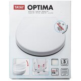 Tatay WC DASKA OPTIMA 36X4,5X47CM SOFTCLOSE POLIPROPILEN BELA | Eponuda.com