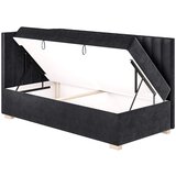 Ghado Temno modra kotna otroška postelja s prostorom za shranjevanje z vzmetnico 90x200 cm Snugi - | Shoptok.si