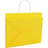  Papirnate vrečke 250 kosov z ročaji rumena 32x22x24 cm, (5000160823) | Shoptok.si