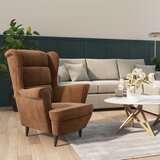 vidaXL naslanjač iz rjavega žameta | Shoptok.si