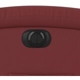 vidaXL Električni naslanjač vinsko rdeče umetno usnje | Shoptok.si