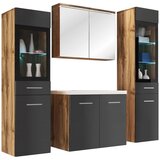 P & B kopalnica madrit, barva hrasta, črna, led, 5-Delno | Shoptok.si