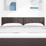  LED glava kreveta Smeđa 144 cm tkanina | shoptok.hr
