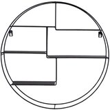 House Nordic Crna višeslojna metalna polica Genk - Cijene
