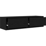 vidaXL TV kabinet Črn Inženirski les 100 x 31 x 25.5 cm Gladko drsenje | Shoptok.si