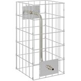  Gabionska slavina Srebrno 26 x 25 x 50 cm Nehrđajući čelik | shoptok.hr