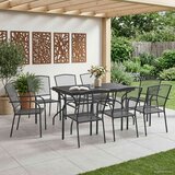  Vrtni set za objed 9 pcs Antracit 212 x 90 x 76 cm - 8-mjesta | shoptok.hr