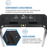 Capital Sports Infinity Edge, tekalna steza, 1,5 PS, Bluetooth, LED zaslon na dotik, črna barva, (20537771) | Shoptok.si