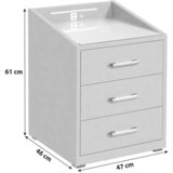 Esposa nočna omarica, antracit | Shoptok.si