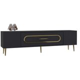 Hanah home tv polica Dekop3 anthracite gold