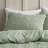 Catherine Lansfield Zelena posteljnina za zakonsko posteljo 200x200 cm Heatset Wave – | Shoptok.si