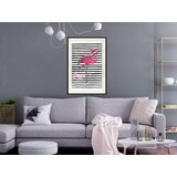  Poster - Flamingo on Striped Background 20x30 | shoptok.hr