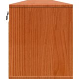  Omarice na steni s polico 2 pcs Voščeno rjava 100 x 30 x 35 cm | Shoptok.si