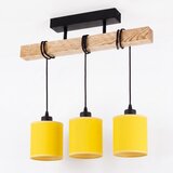Brilagi Plafonski luster NUBILA 3xE27/60W/230V borovina/žuta | Eponuda.com