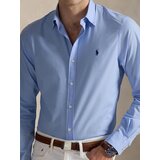 Polo Ralph Lauren Srajce z dolgimi rokavi CHEMISE AJUSTEE SLIM FIT EN POPELINE UNIE Modra | Shoptok.si
