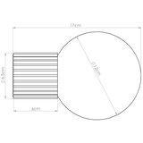Sollux Stenska svetilka HALO črna IP44, (5000352010) | Shoptok.si
