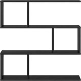  Polica na zidu Crni hrast 80 x 12 x 79,5 cm Konstruirano drvo | shoptok.hr