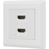 RF-4724258 HDMI adapter [2x ženski konektor HDMI - 2x ženski konektor HDMI] bijela pozlaćeni kontakti