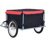 vidaXL prikolica za bicikl crno-crvena 65 kg | shoptok.hr