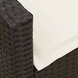  Vrtna sofa 5-sjed s jastucima crni poliratan | Eponuda.com