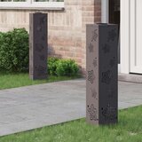  Solarna LED svjetlost za stazu 2 pcs Crna Hladno valjana čelika | shoptok.hr