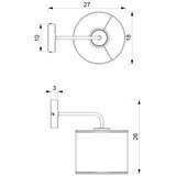  Zidna lampa LOFT SHADE 1xE27/60W/230V bela/zlatna | Eponuda.com