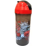 Flašica za vodu Dino club 161811-066, 610ml, Crno-crvena