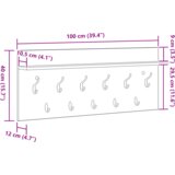 vidaXL Vješalica za kapute na zidu hrast artisan 100 x 40 x 12 cm | shoptok.hr