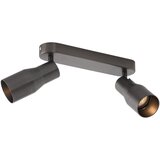 QAZQA Okrogel stropni reflektor kovinsko sive barve GU10 50 mm 2-lučni - Stanley Cene