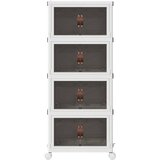  Složiva kutija za pohranu kotačima 4nivoa 28 L 48x29,5x112,5 cm | Eponuda.com