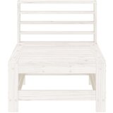  Srednje vrtne sofe 2 kom bijele od masivne borovine | shoptok.hr