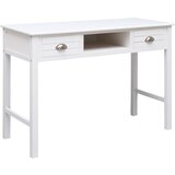 vidaXL Radni stol bijeli 108 x 45 x 76 cm od masivnog drva paulovnije | shoptok.hr
