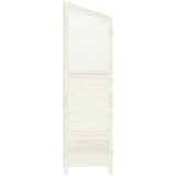  Vrtno spremište bijelo 55 x 52 x 174,5 cm od masivne jelovine | Eponuda.ba