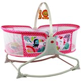  Višenamjenski krevet za bebe na ljuljanje 2u1 sa zvučnim i vibrirajućim efektima - rozi | shoptok.hr