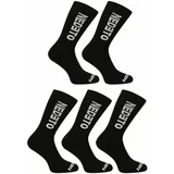 Nedeto 5PACK High Black Socks