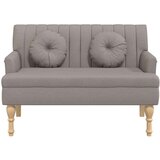  Klop z blazinami taupe 113x64,5x75,5 cm blago | Shoptok.si