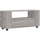 Maison Chic TV omarica - TV enota - Televizijska omarica siva sonoma 102x34,5x43 cm inženirski les, (21698956) Cene