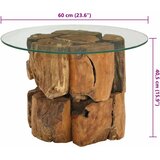  Stolić za kavu od naplavljene masivne tikovine 60 cm | shoptok.hr