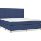  S oprugama i madracem plavi 160x200 cm od tkanine | shoptok.hr
