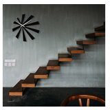WALLXPERT dekorativni metalni zidni sat enzoclock S024 black | ePonuda.com