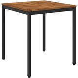  Stol za večeru u vrtu Prirodna i crna 70 x 68,5 x 75 cm | shoptok.hr