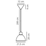 Nordlux visilica na sajli POP 1xE27/40W/230V antracit | Eponuda.com