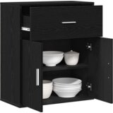 vidaXL Strani šal Črni hrast 60 x 31 x 70 cm Konstruiran les | Shoptok.si
