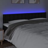  Uzglavlje crno 200x5x78/88 cm od tkanine | shoptok.hr