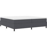 Krevet s opruga kutije Tamno siva i bijela 200 x 200 cm | shoptok.hr