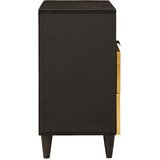  Noćni ormarić Crna i zlatna 50 x 33 x 62 cm Konstruirano drvo | Eponuda.com