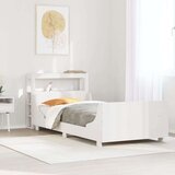 vidaXL Okvir kreveta bez madraca bijeli 90 x 200 cm masivna borovina | shoptok.hr