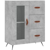  Visoka komoda siva betona 69,5x34x180 cm od konstruiranog drva | shoptok.hr