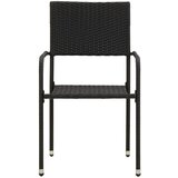  7-dijelni vanjski blagovaonski set od poliratana crni | shoptok.hr