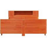  Posteljni okvir brez vzmetnice voščeno rjav 140x190 cm borovina | Shoptok.si